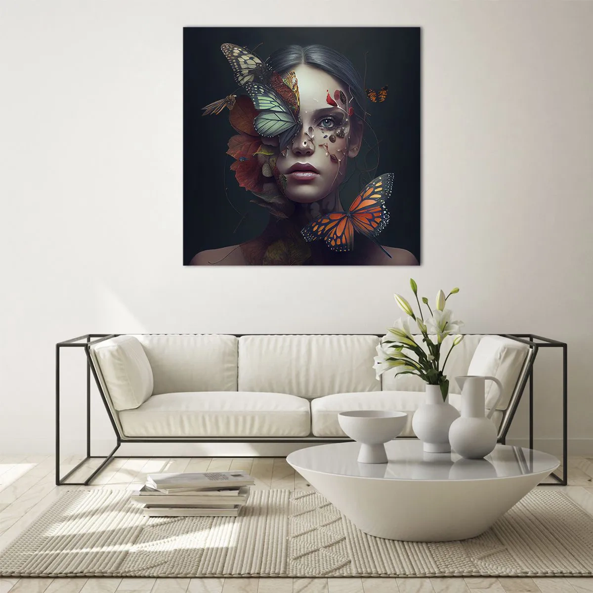 Glasbild - Bild auf glas - Wunderbare Metamorphose - 40x40 cm