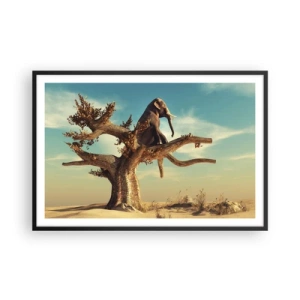 Poster in einem schwarzem Rahmen - Ein neuer Standpunkt - 91x61 cm