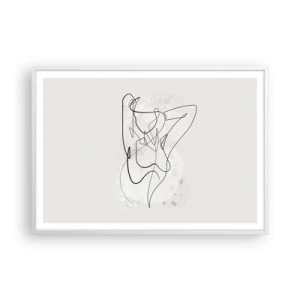 Poster in einem weißen Rahmen - Die Kunst der Verführung - 100x70 cm