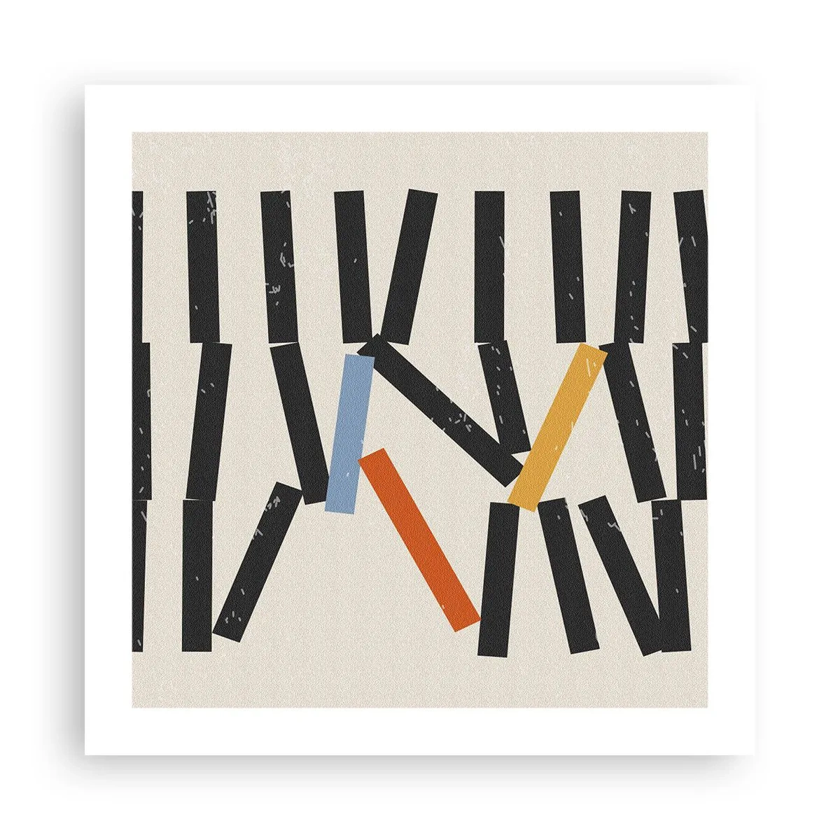 Poster - Domino – Komposition - 50x50 cm