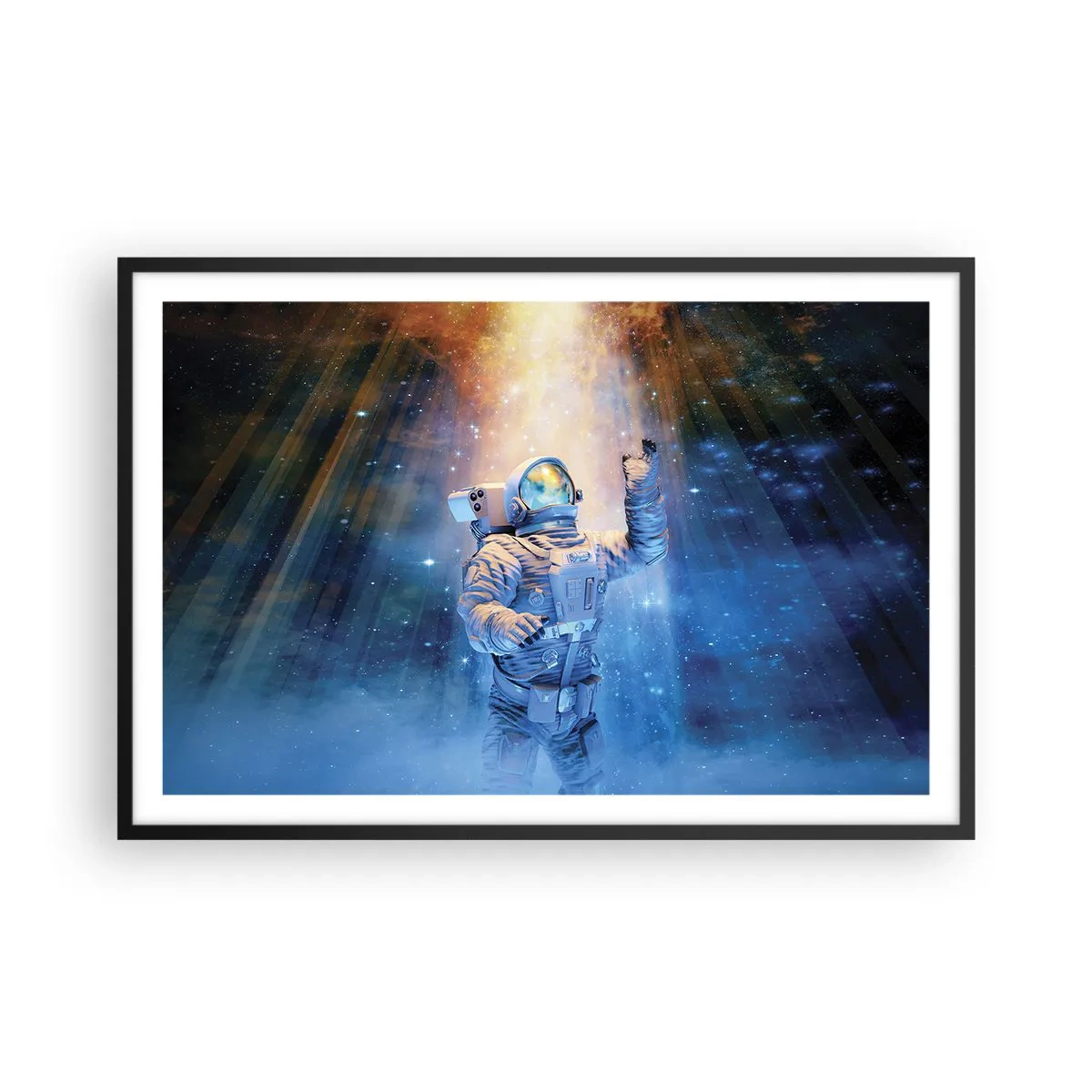 Poster in einem schwarzem Rahmen - Endlich am Ende - 91x61 cm
