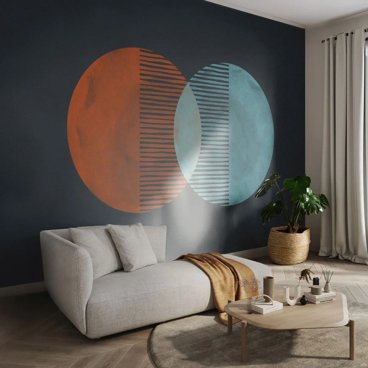 Selbstklebende Fototapete Deluxe Sticker - Astronomische Fantasie - Abstraktion, Stück, Modernes Muster - 100x70 cm