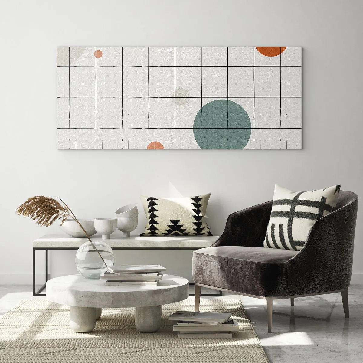 Glasbild - Bild auf glas - Gefangen. Wir oder sie? - 90x30 cm