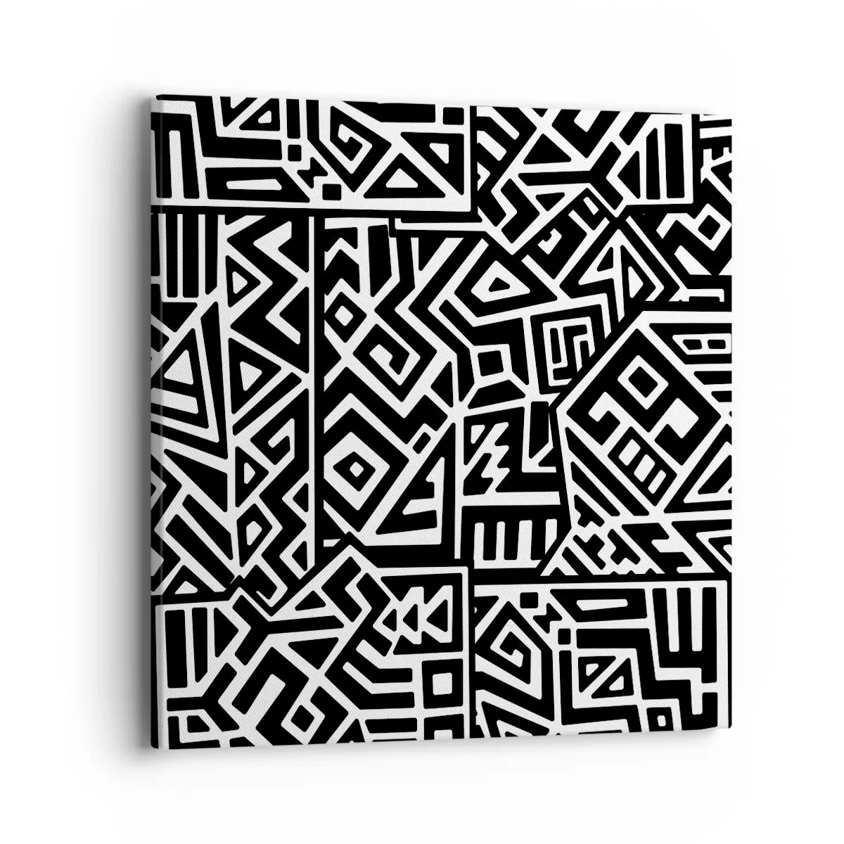 Bild auf Leinwand - Leinwandbild - Präkolumbianische Komposition - 40x40 cm