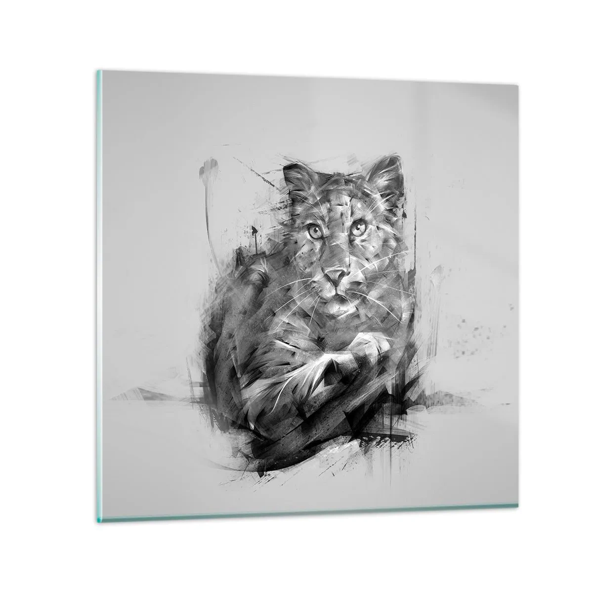 Glasbild - Bild auf glas - Ja, ich höre aufmerksam zu - 30x30 cm