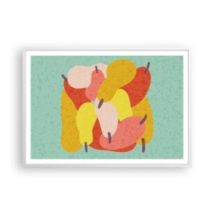 Poster in einem weißen Rahmen - Probieren Sie die Sommersonne - 100x70 cm