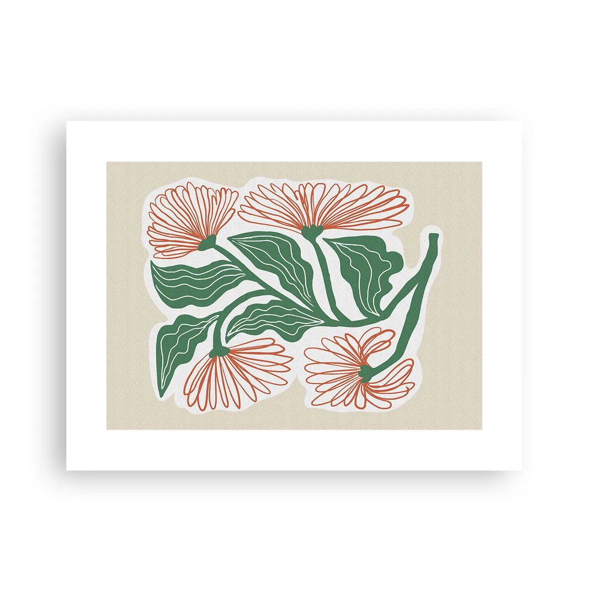 Poster - Im Folkstil und modern - 40x30 cm