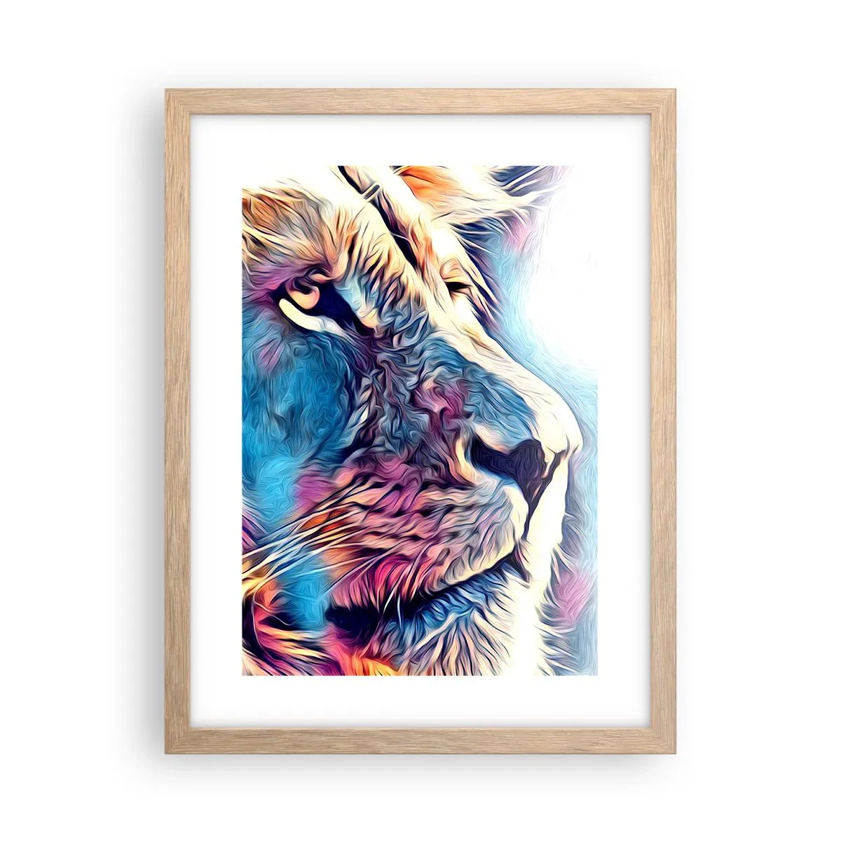 Poster in einem Rahmen aus heller Eiche - Die Weisheit der Natur - 30x40 cm