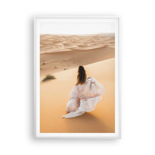Poster in einem weißen Rahmen - Flucht in die Freiheit - 70x100 cm