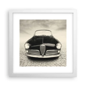 Poster in einem weißen Rahmen - Man muss mich einfach lieben - 30x30 cm