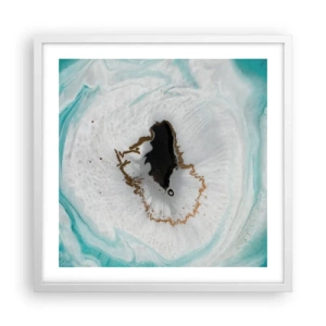 Poster in einem weißen Rahmen - Nach Innen eindringen - 50x50 cm
