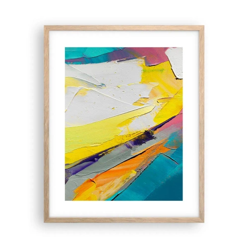 Poster in einem Rahmen aus heller Eiche - Die Anatomie des Lichts - 40x50 cm