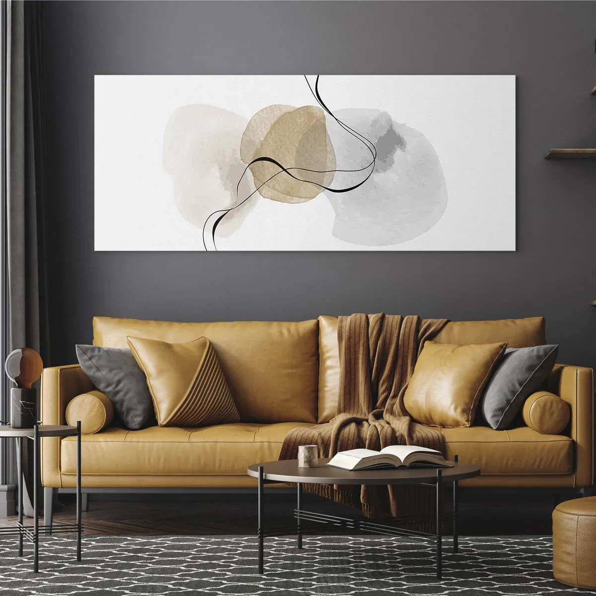 Glasbild - Bild auf glas - Luftperlen - 100x40 cm