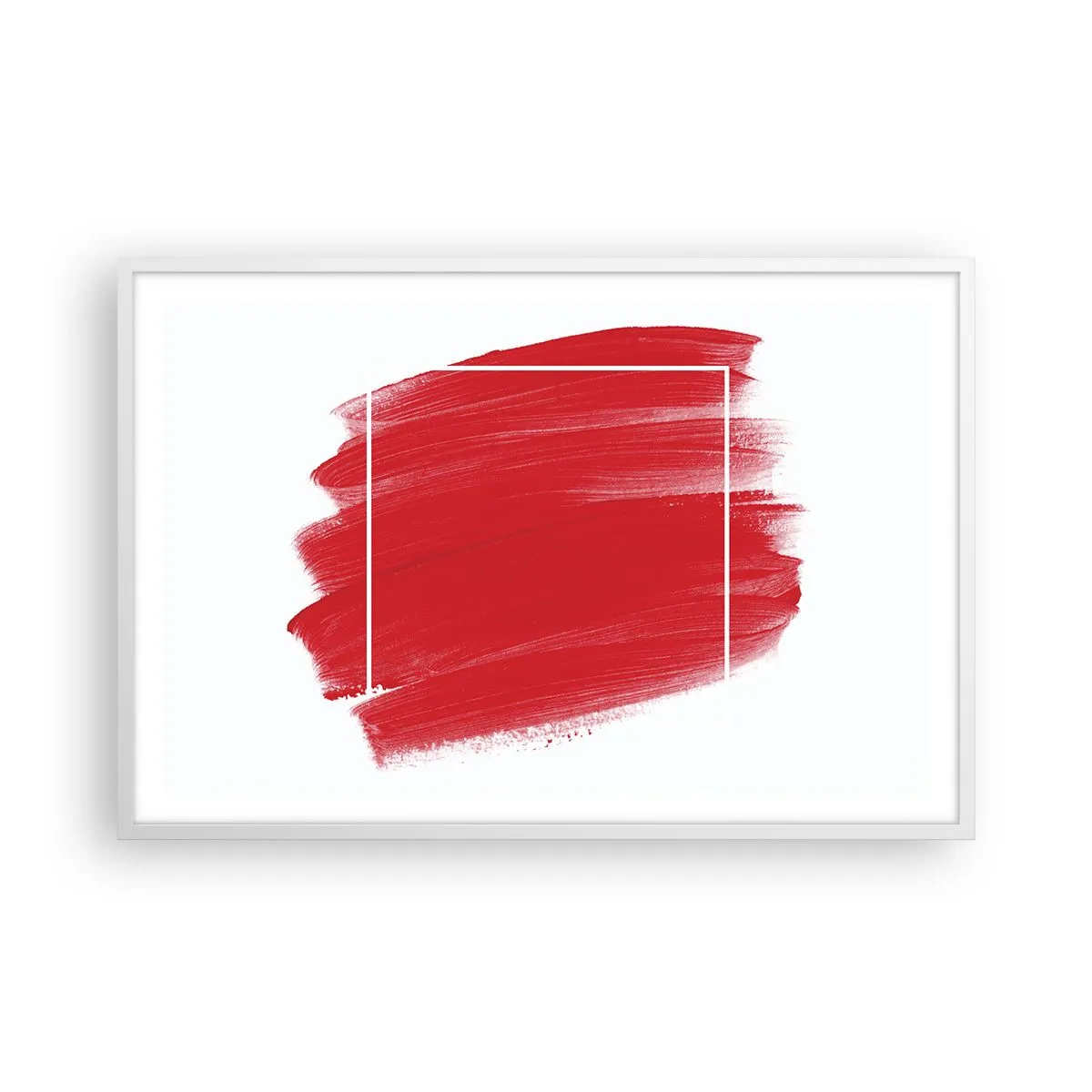 Poster in einem weißen Rahmen - Aus dem Rahmen - 91x61 cm