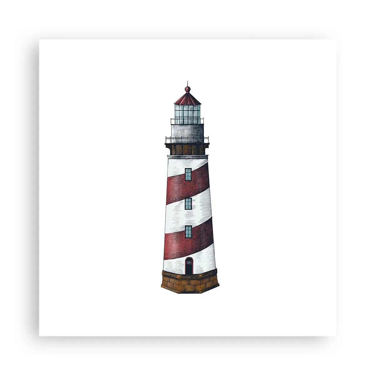 Poster - Immer auf der Hut - 40x40 cm