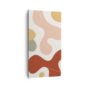 Bild auf Leinwand - Leinwandbild - Kringel oder Schnörkel? - 65x120 cm