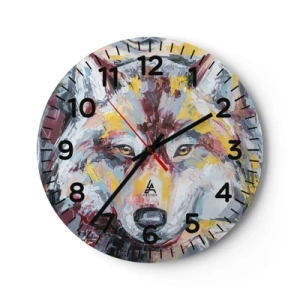 Wanduhr - Glasuhr - Seelenfrieden unter den Lieben - 30x30 cm