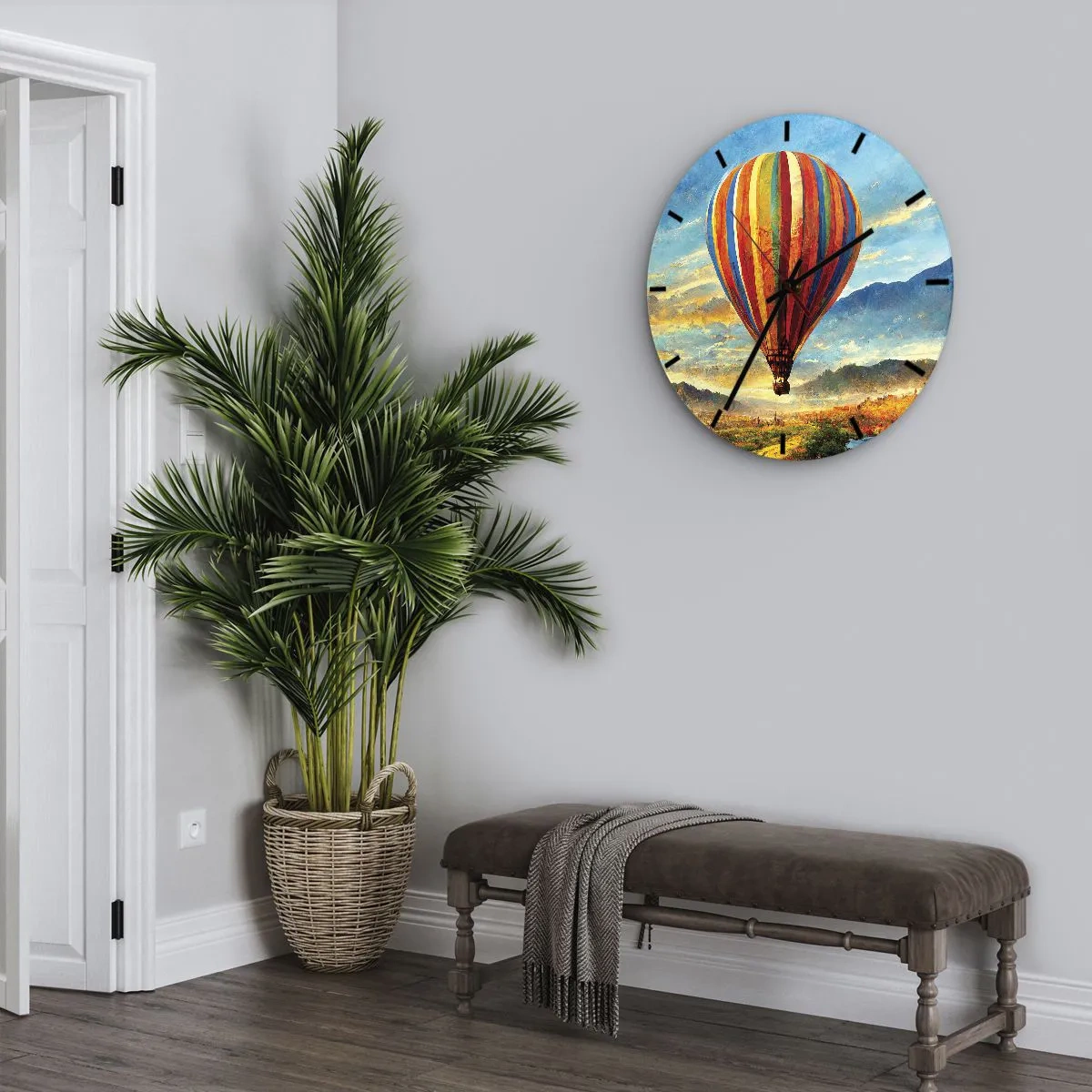 Wanduhr - Glasuhr - In der Stille sieht man mehr - 30x30 cm