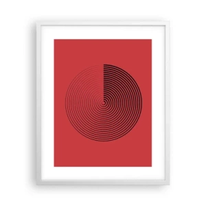 Poster in einem weißen Rahmen - Kreisbewegung - 40x50 cm