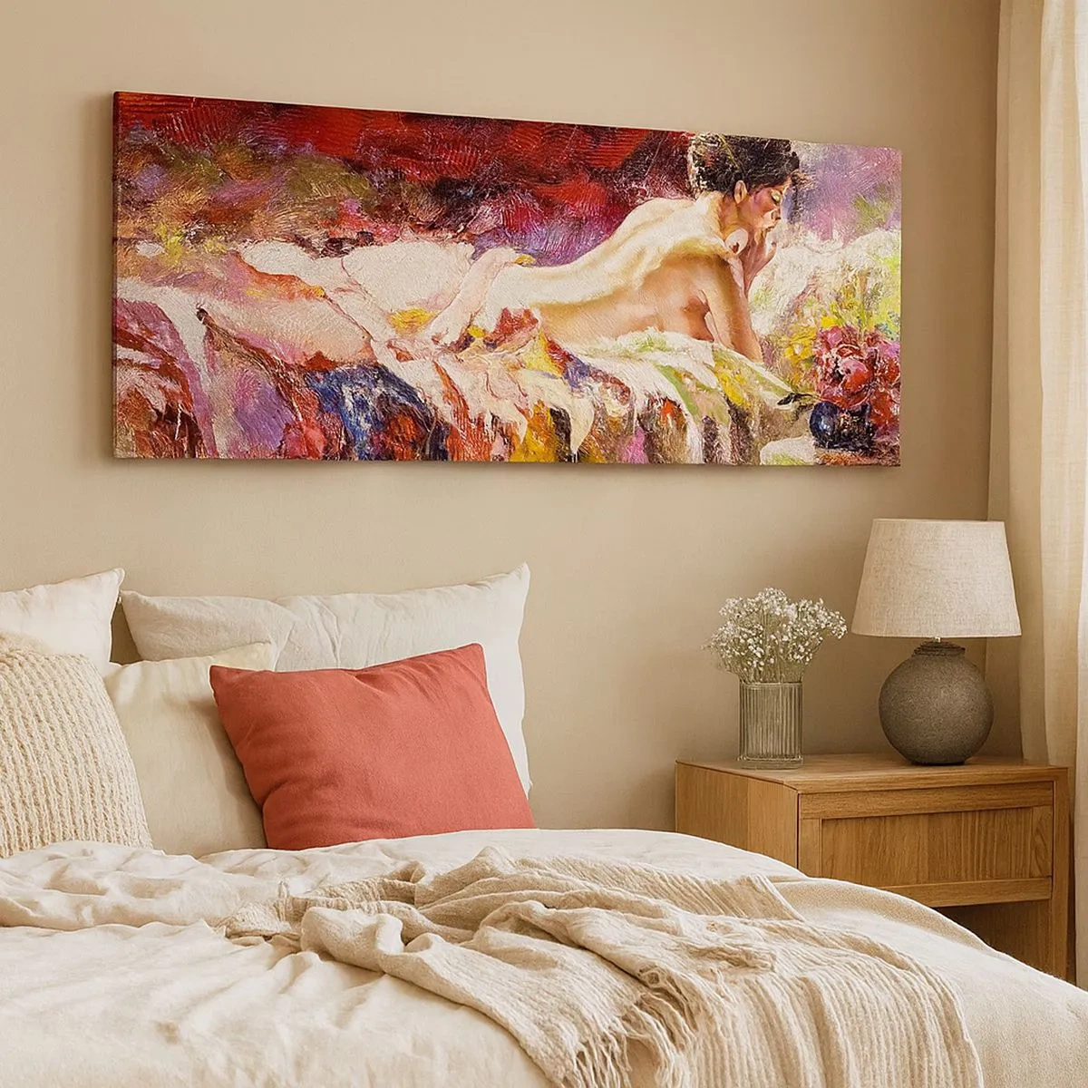 Bild auf Leinwand - Leinwandbild - Venus in Gedanken - 100x40 cm