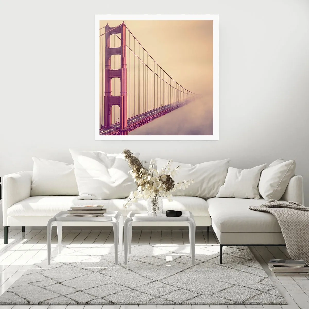 Poster - Zwischen Himmel und Erde - 60x60 cm