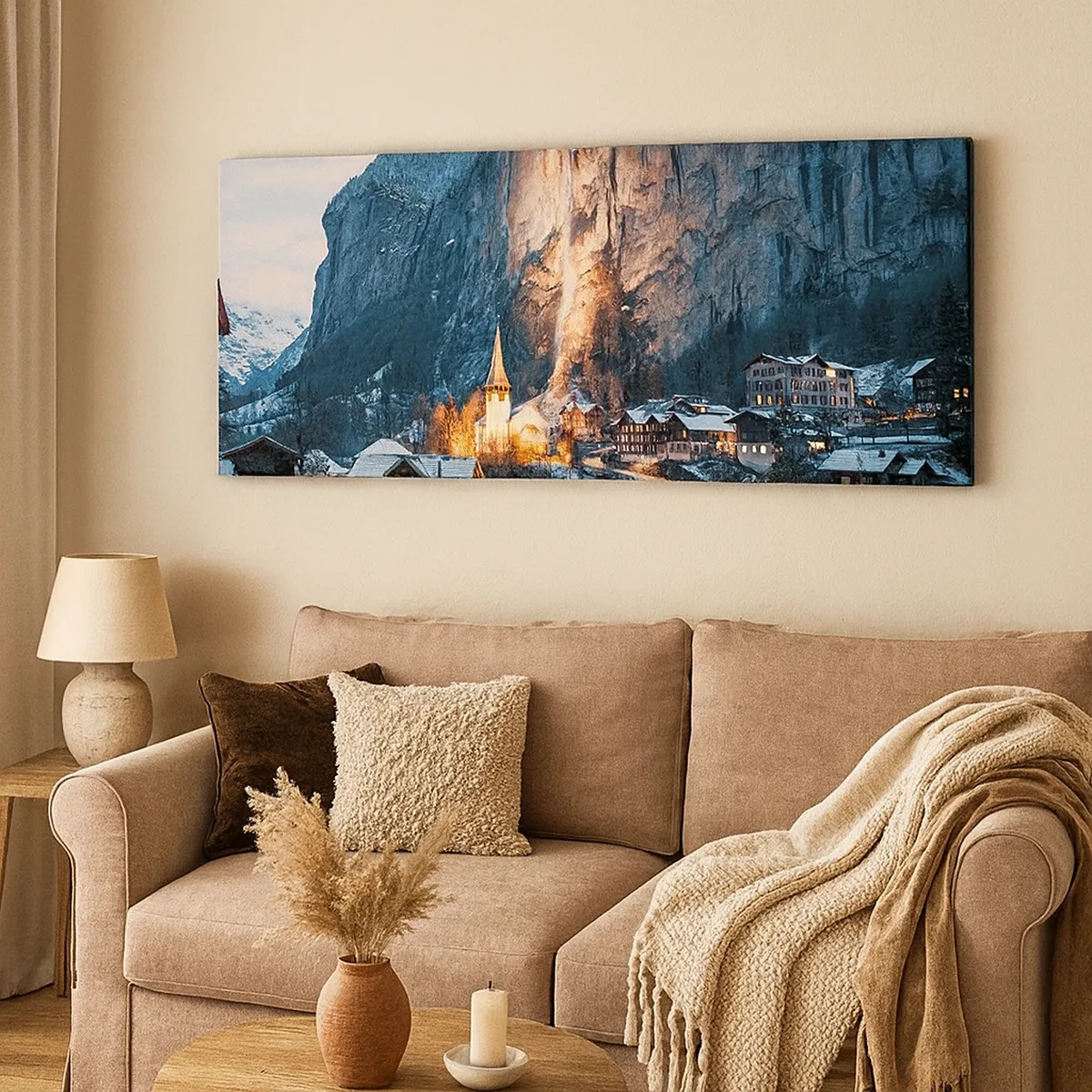 Bild auf Leinwand - Leinwandbild - Der leuchtende Geist des Winters - 30x30 cm