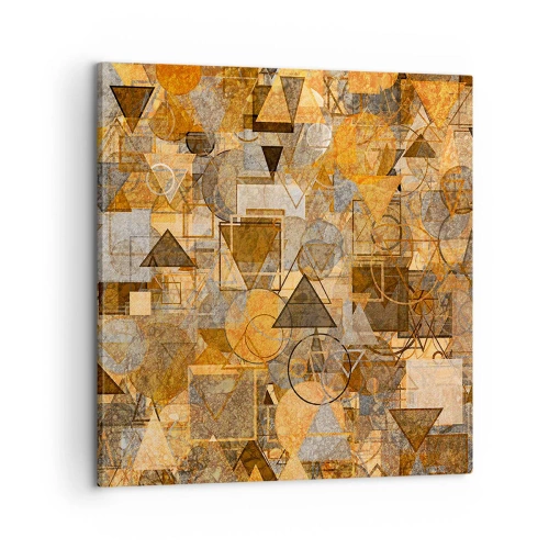 Bild auf Leinwand - Leinwandbild - Die Welt in Form - 60x60 cm