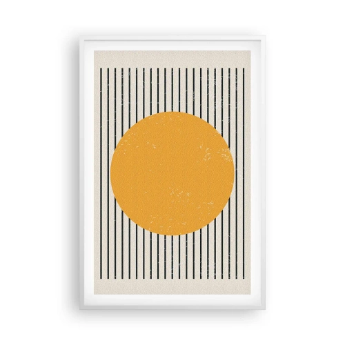Poster in einem weißen Rahmen - Die Kraft der Einfachheit - 61x91 cm