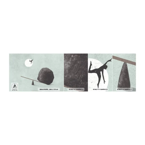 Fototapeten Muster Selbstklebend Deluxe Sticker - Erfüllte Träume - Abstraktion, Stück, Mann - 100x30 cm