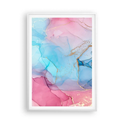 Poster in einem weißen Rahmen - Begegnung und Durchdringung - 70x100 cm
