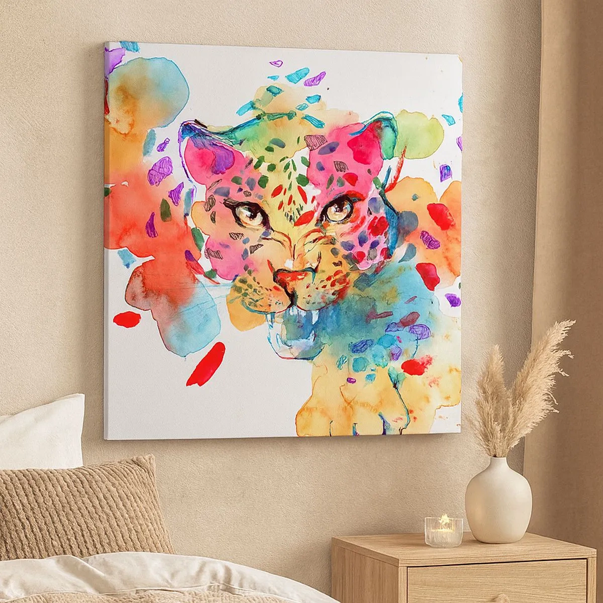 Bild auf Leinwand - Leinwandbild - Die Schöne und das Biest - 30x30 cm