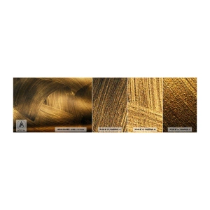 Fototapeten Muster Selbstklebend Deluxe Sticker - In einem goldenen Labyrinth - Abstraktion, Stück, Gold - 100x30 cm