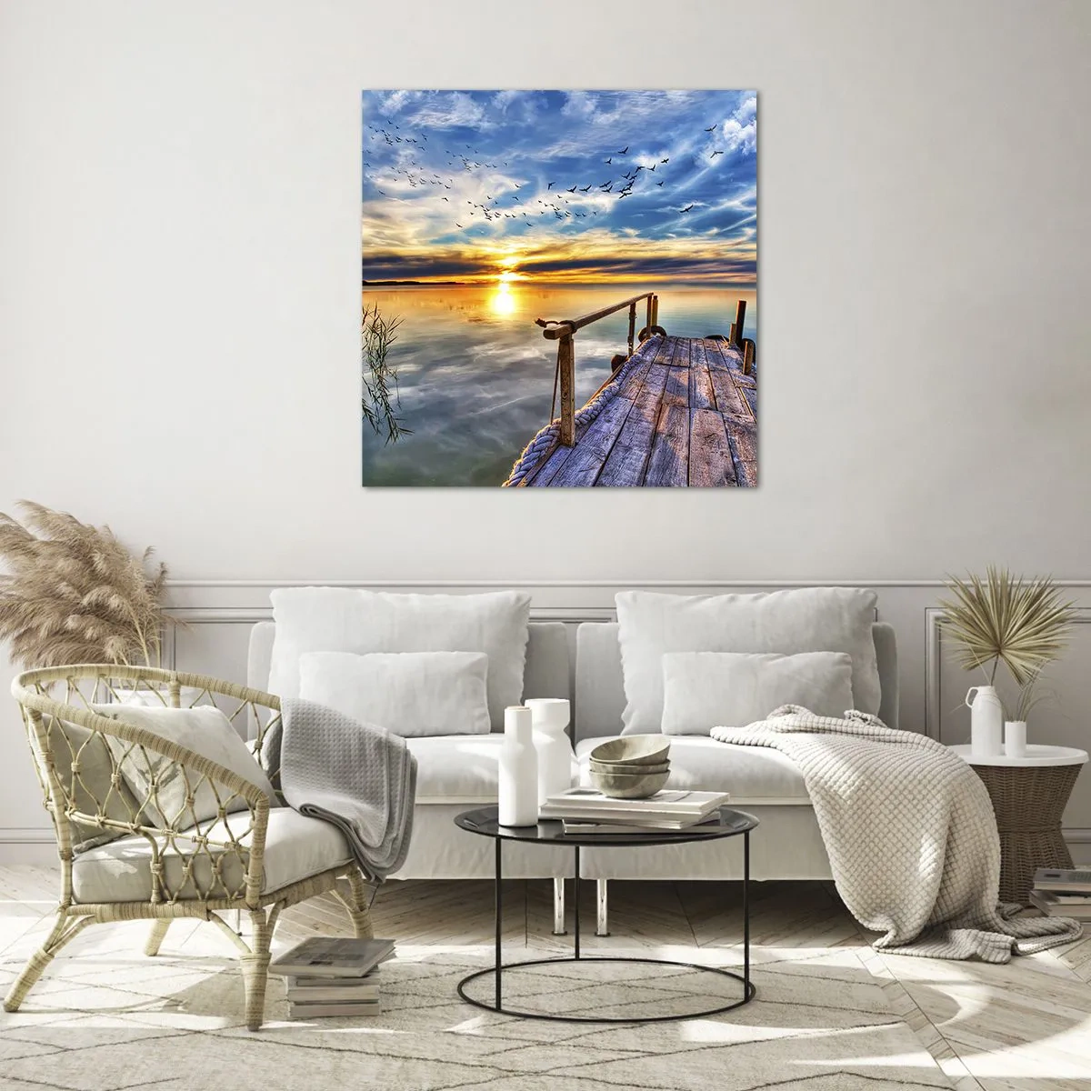 Glasbild - Bild auf glas - Der Wind geht zur Ruhe - 40x40 cm
