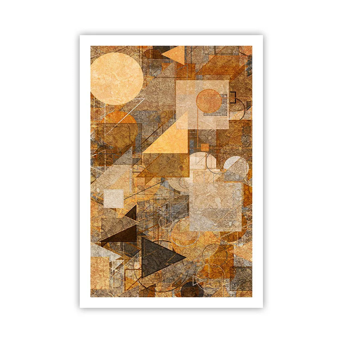 Poster - Eine kubistische Studie aus Bronze - 61x91 cm