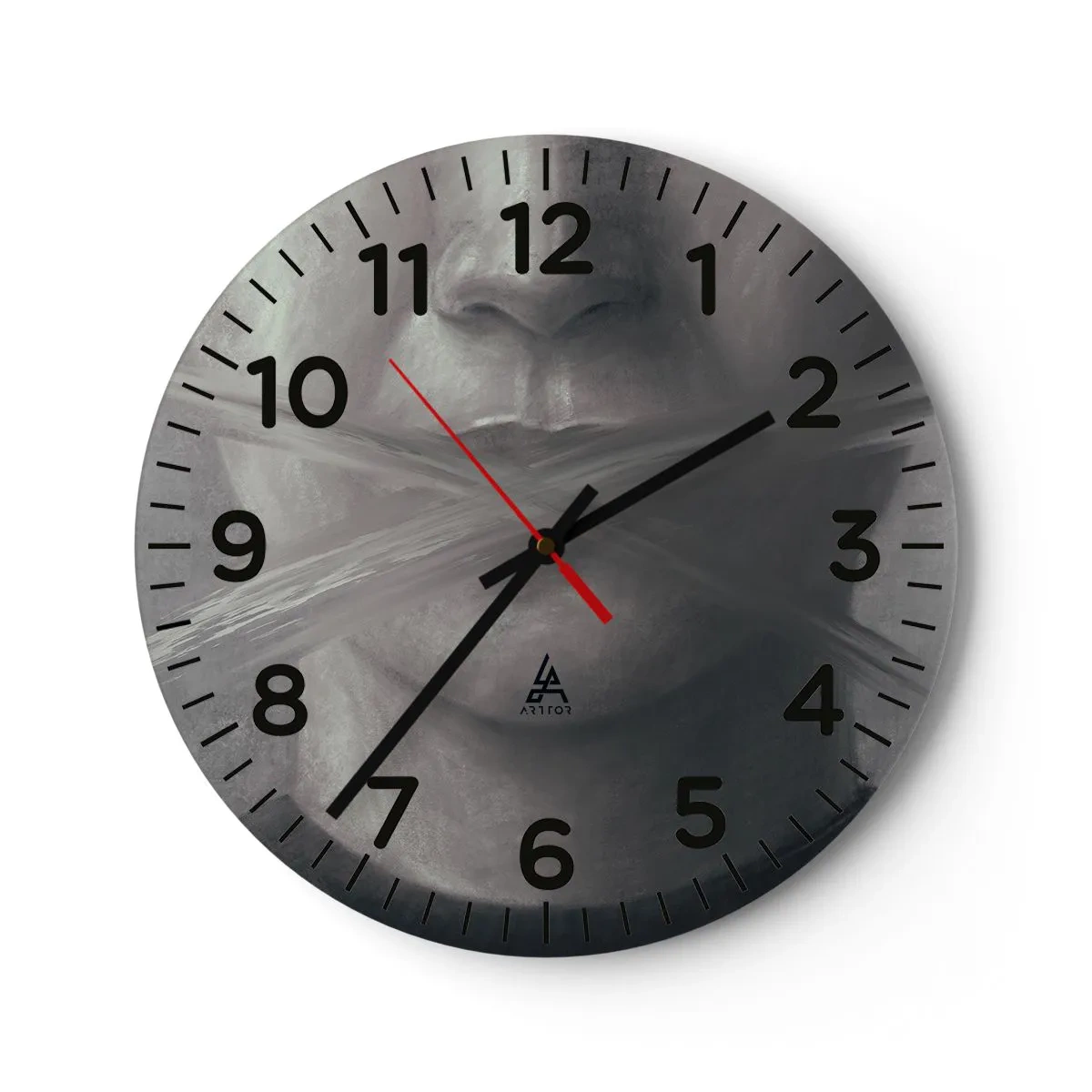 Wanduhr - Glasuhr - Ohne ein Wort - 30x30 cm