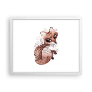 Poster in einem weißen Rahmen - Einfach lieben - 50x40 cm