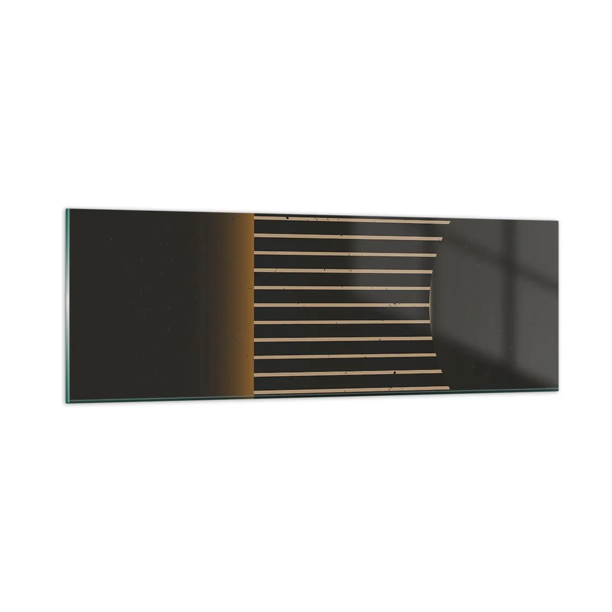 Glasbild - Bild auf glas - Die Dunkelheit erkunden - 90x30 cm