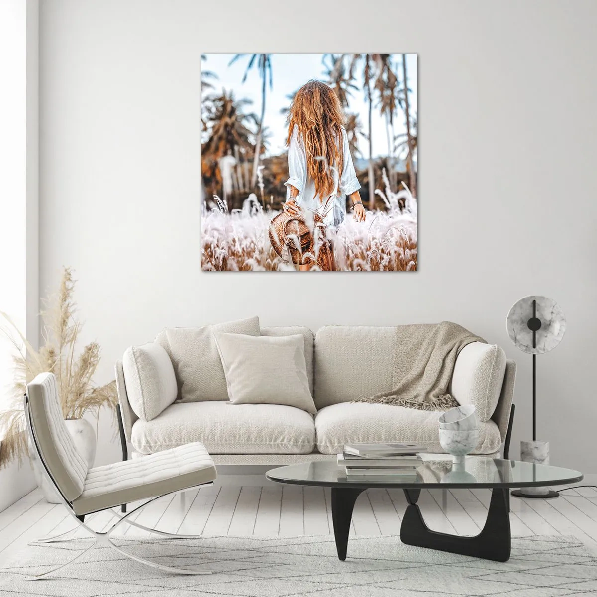 Glasbild - Bild auf glas - Geboren aus Grasflaum - 30x30 cm