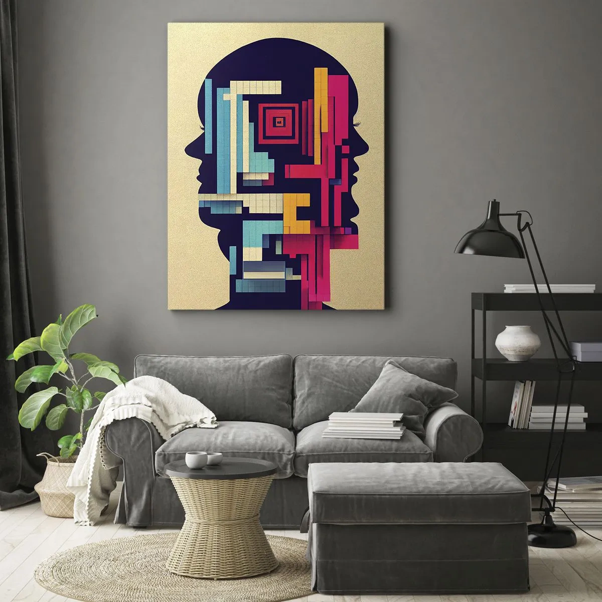 Bild auf Leinwand - Leinwandbild - Neue Anleihen - 45x80 cm