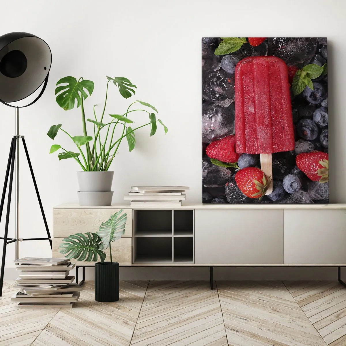 Bild auf Leinwand - Leinwandbild - So schmeckt der heiße Sommer - 55x100 cm