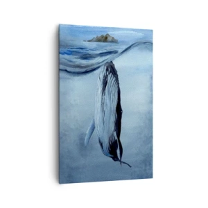 Bild auf Leinwand - Leinwandbild - Zwei Nordwelten - 80x120 cm