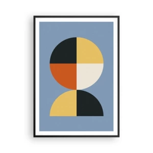 Poster in einem schwarzem Rahmen - Beobachte und zähle - 70x100 cm