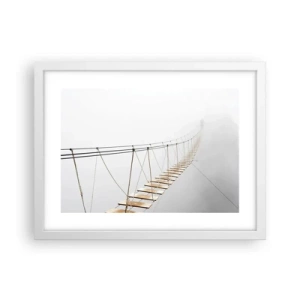 Poster in einem weißen Rahmen - Wohin wird es dich führen? - 40x30 cm