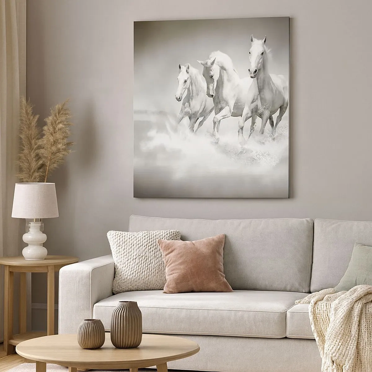 Bild auf Leinwand - Leinwandbild - Weißer Wahnsinn - 30x30 cm