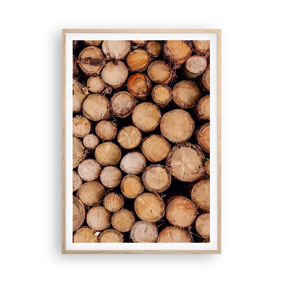 Poster in einem Rahmen aus heller Eiche - Ein neuer Anfang - 70x100 cm