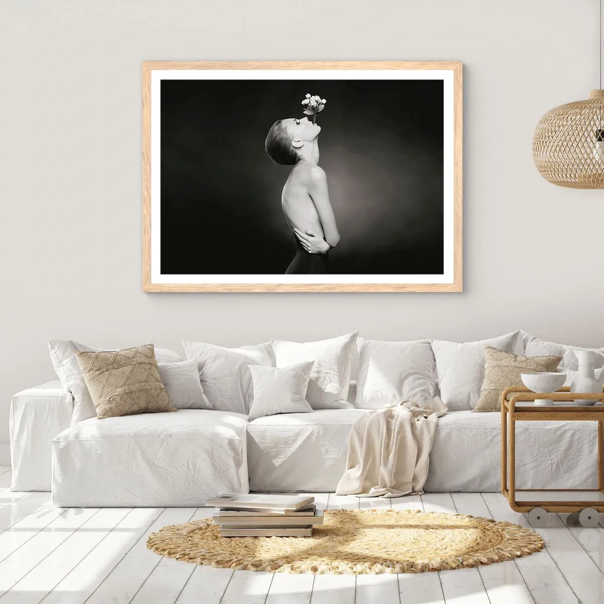 Poster in einem Rahmen aus heller Eiche - Exzentrische Eleganz - 91x61 cm