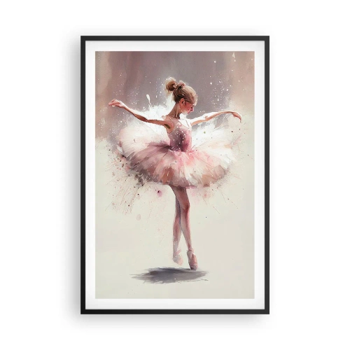 Poster in einem schwarzem Rahmen - Wie ein junger Vogel - 61x91 cm