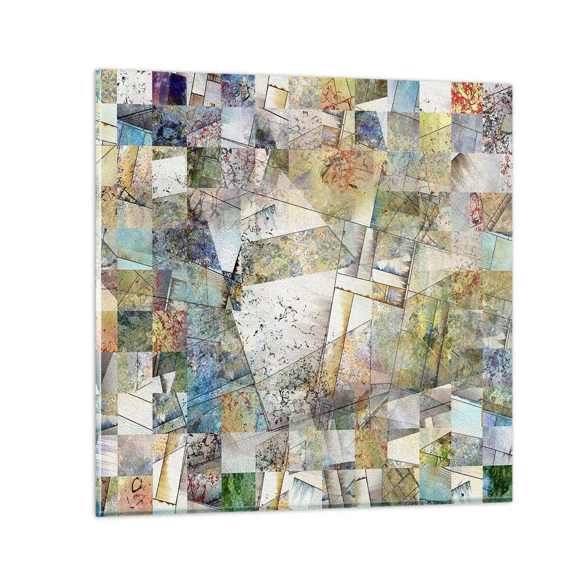 Glasbild - Bild auf glas - Geometrische Mischung - 30x30 cm