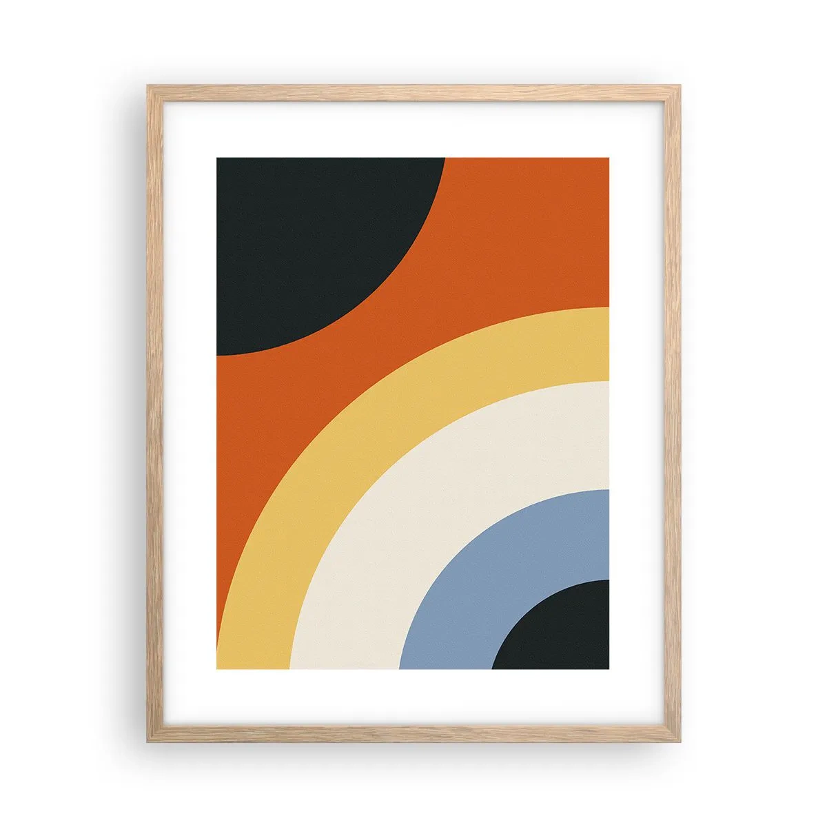 Poster in einem Rahmen aus heller Eiche - Zu mir selbst - 40x50 cm