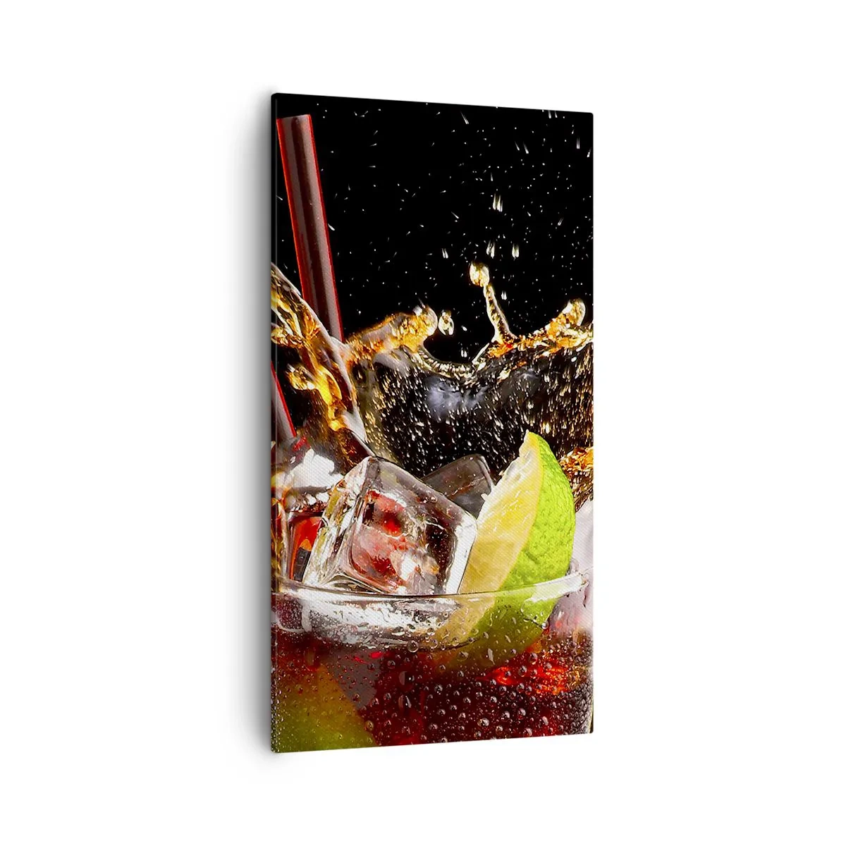 Bild auf Leinwand - Leinwandbild - Freude und Energie der Farben - 55x100 cm